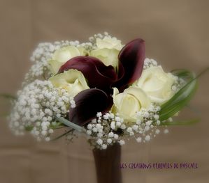 Bouquet demoiselle d'honneur callas CLA0385-1