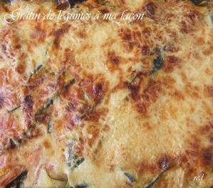 gratin de légumes à ma façon