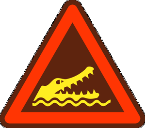 Attention crocodile