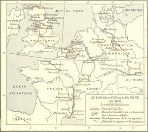Chemins de fer et voies navigables 1840