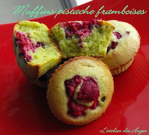 Muffins pistache framboise 2