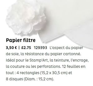 Papier filtre
