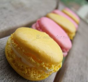 Macarons framboise et citron 04