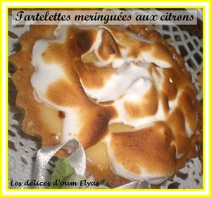 Tartelettes meringuées aux citrons