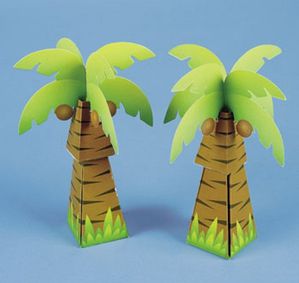 boite à dragées palmier coco