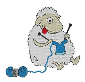 mouton qui tricote
