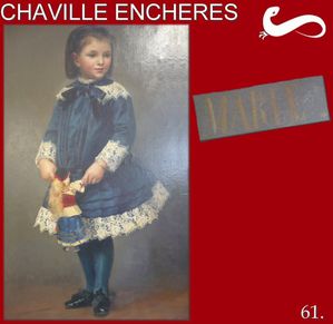 chaville encheres tableau GIRARDET Eugene (1853-1907) Mari