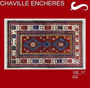 chaville encheres tapis KAZAK Caucase vers 1850
