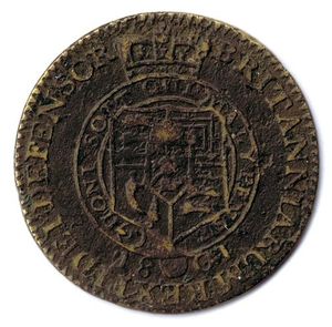 KETTLE 1801 GEORGE III Half-Guinea Gaming Counter Neilson #