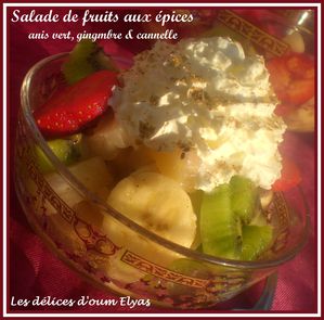Salade de fruits avec l'épice défendue de Roellinger