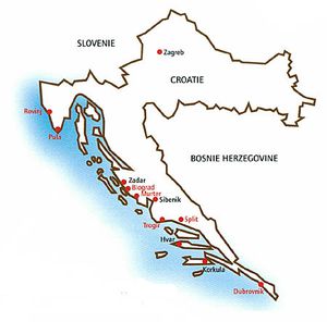 croatie carte