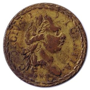 S&T 1800 GEORGE III Guinea Gaming Counter Neilson #3990 G