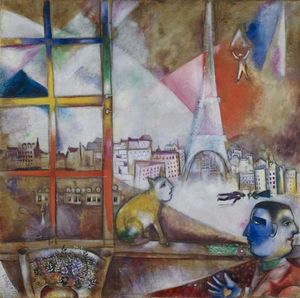 23 Chagall 13 Paris par la fenêtre Guggenheim NY