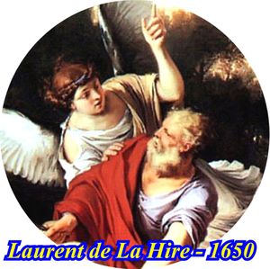 Ange qui montre le ciel Laurent de La hire 1650 © Giacobi