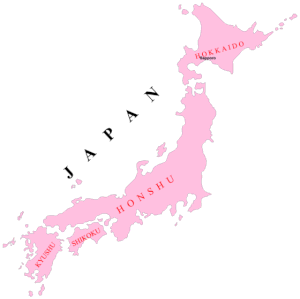 japan map islands