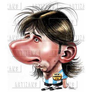 lionel messi caricature