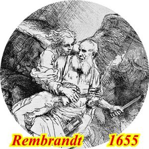 Ange qui tient les deux bras d Abr Rembrandt 1655 © Giacob