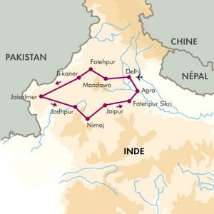 Carte-itineraire-Couleurs-Du-Rajasthan
