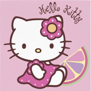 20-serviettes-en-papier-hello-kitty-fleur