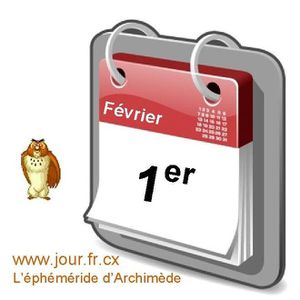 éphéméride 01 Février éphéméride calendrier gratuit agenda jour dicton saint