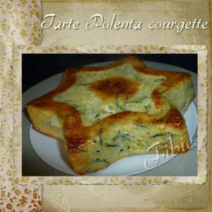 Tarte polenta courgette