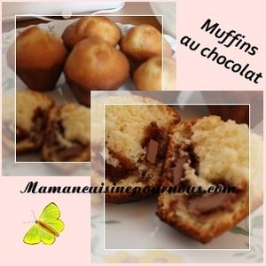muffins au chocolat