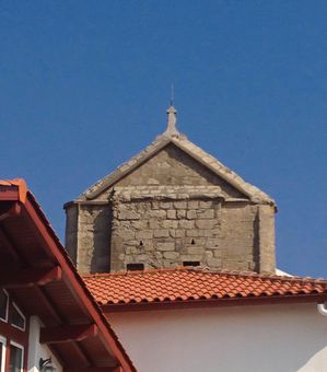 Le clocher de l'église de Bidart