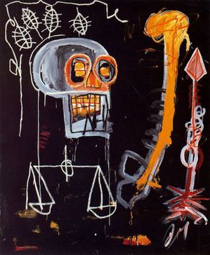 20 Basquiat 82 Crâne noir Coll Mr & Mrs John Martin Shea