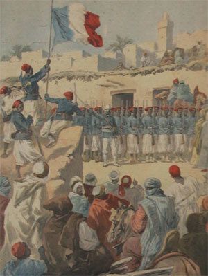 drapeau francais tombouctou-