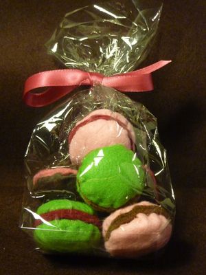 macarons en feutrine