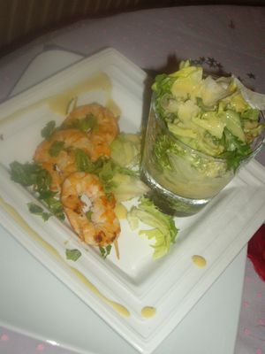 Crevettes au citron vert