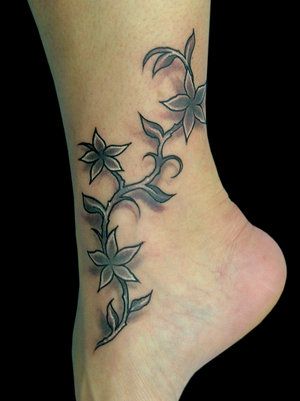 tatouage fleur de tiar�. Tatouage Maori Fleur Sur Pied.