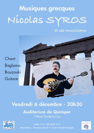 Concert Nicolas Syros 06.12.2013