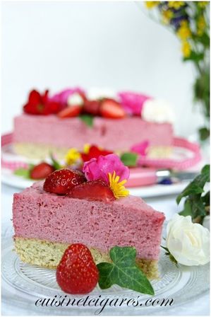 Bavarois Fraises Pistaches Duo 100