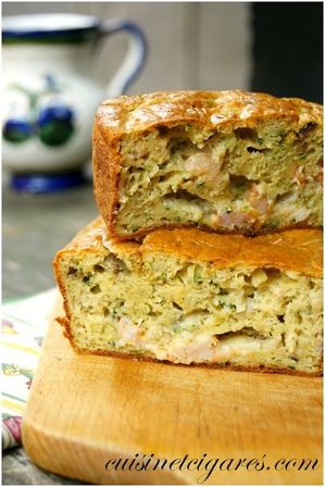 Cake Courgettes Aubergines herbes Duo 2