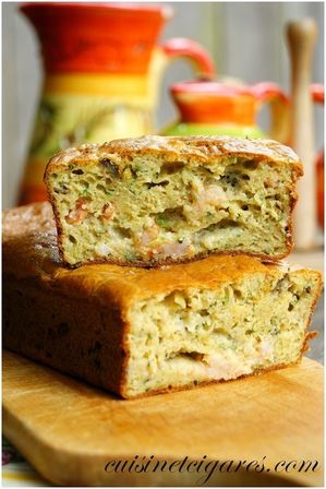 Cake Courgettes Aubergines herbes Duo 20