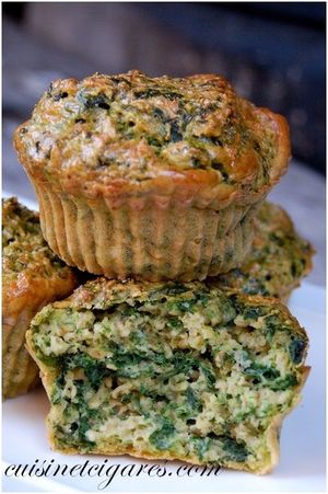 Muffins Epinards Roquette et Menthe Duo 1