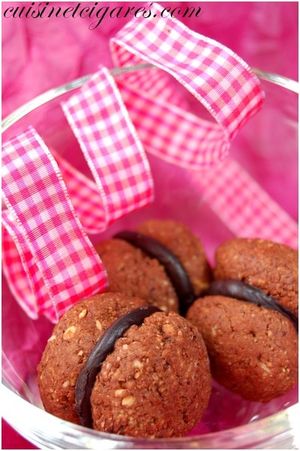 Biscuits Noisettes Ganache Choco Duo 100