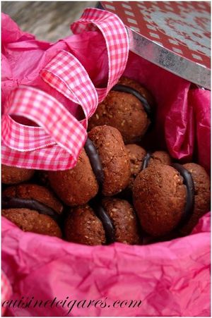 Biscuits Noisettes Ganache Choco Duo 2