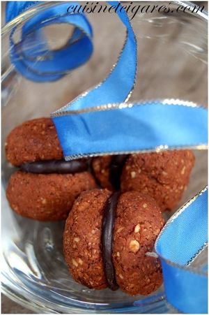 Biscuits Noisettes Ganache Choco Duo 200