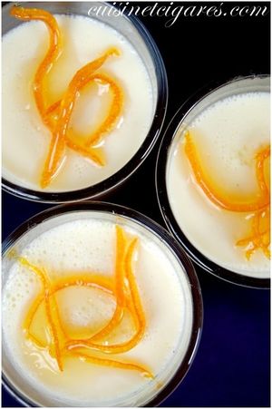 Panna Cotta sur Gelée d'Agrumes Fleurs 1