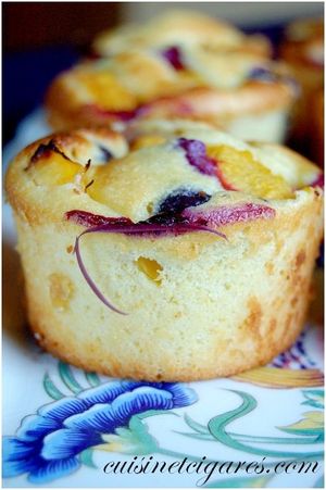 Petits Moelleux Ricotta Nectarines Myrtilles 2