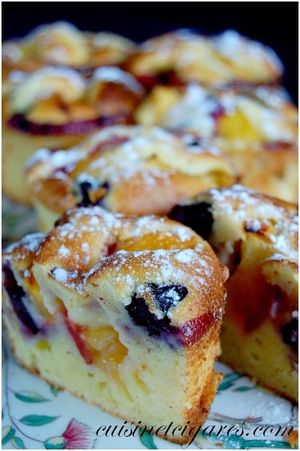 Petits Moelleux Ricotta Nectarines Myrtilles 44