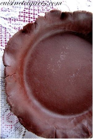 Tarte sablée cacao aux poires 2