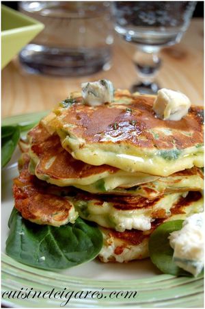 Pancakes Epinards et Gorgonzola Duo 2