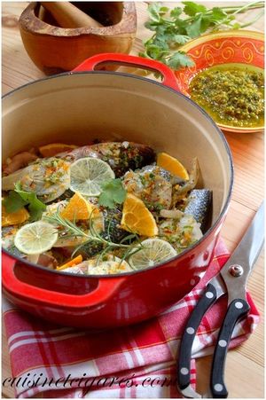 Bar au Fenouil et Pesto d'herbes Duo 100
