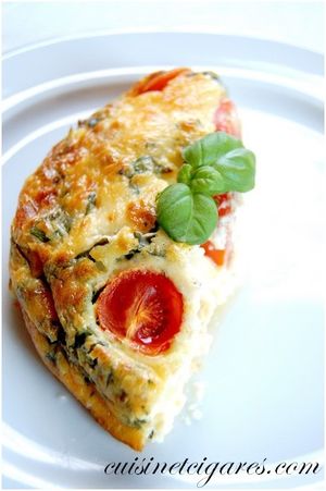 Frittata Tomates Cerises et Féta 3