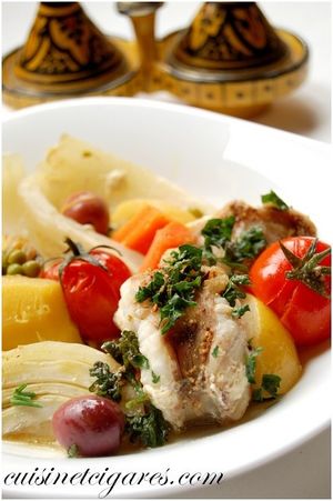 Tajine de Lotte Petits pois Pdt Duo 1