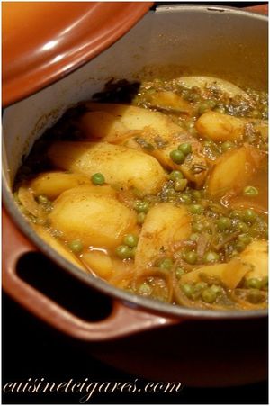 Tajine de Lotte Petits pois Pdt Duo 20
