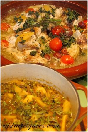 Tajine de Lotte Petits pois Pdt Duo 20b